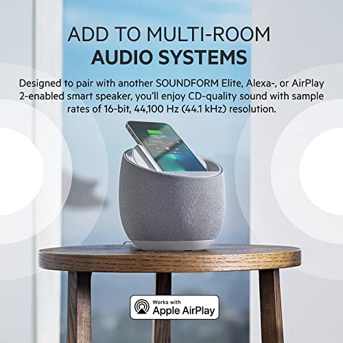Belkin SoundForm Elite Hi-Fi Smart Speaker + Wireless Charger